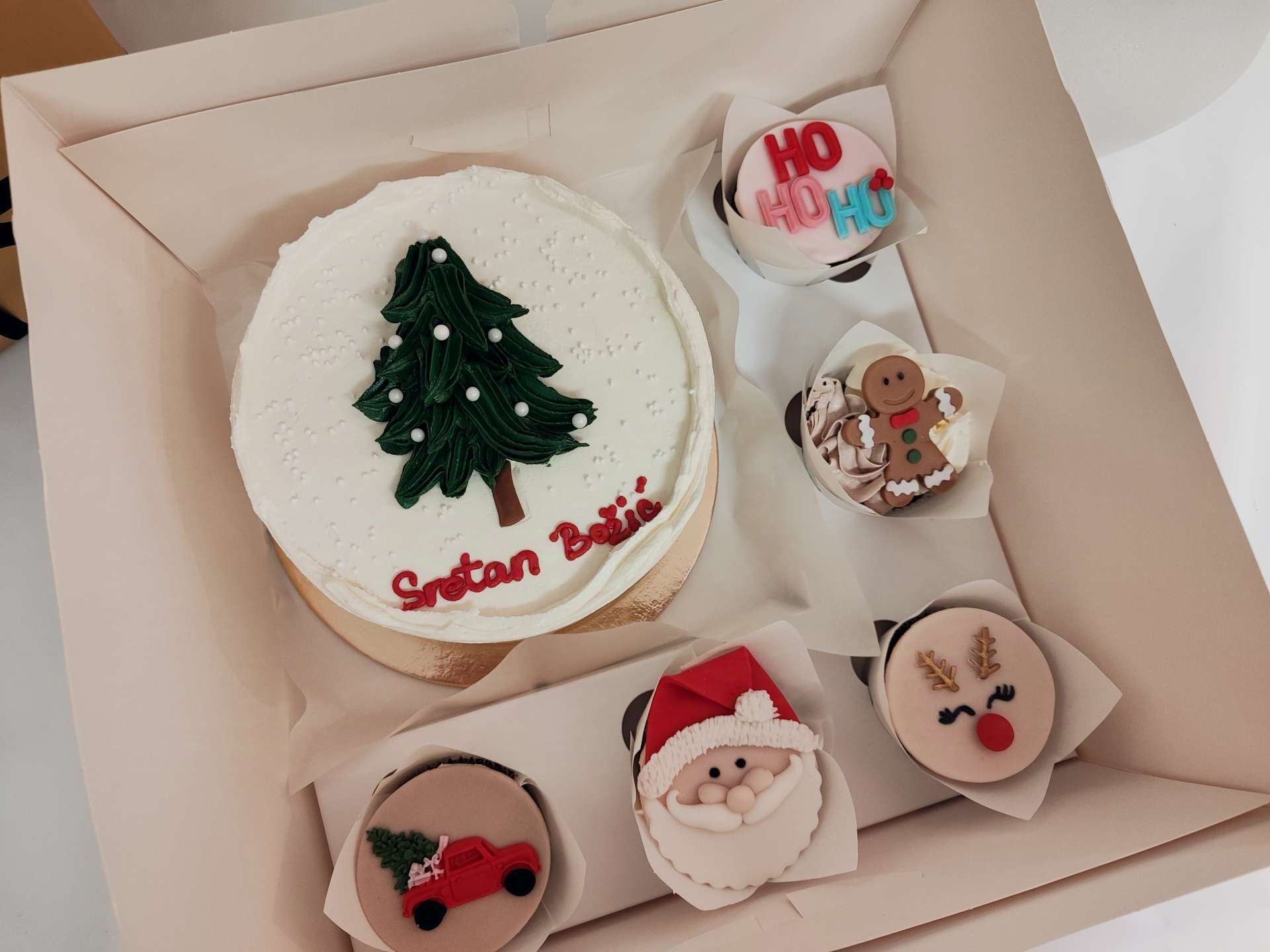 Box torta i 5 muffina